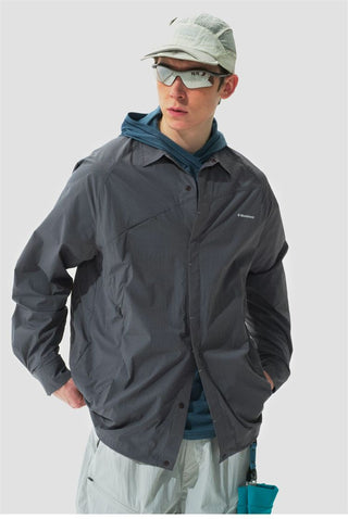 [Monterest] Water Repellent Lightweight Snap Shirt