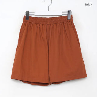 Banding cotton shorts