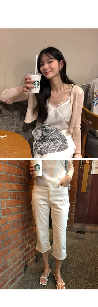 [2 colors] Capri Pants