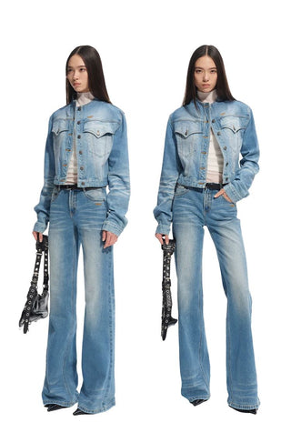 [NOTAWEAR] Natural Waist Straight Leg Jeans