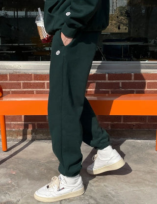 Maid Patch Fleece-lined Jogger Pants (4 colors)