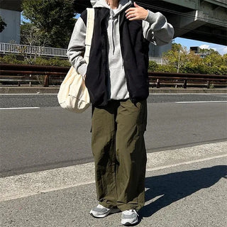 Plain hooded parka