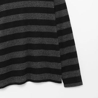 (Unisex) Striped Knit Long T-Shirt