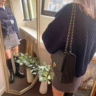 Quilted chain bag