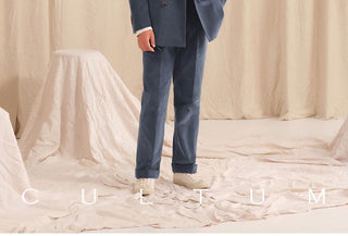 [CULTUM] Double-Breasted Cotton Corduroy Suit Set