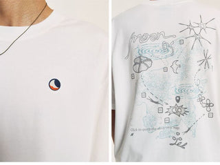 [Monterest] Quick-Dry Reflective Print T-Shirt