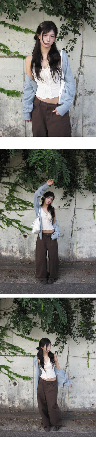Hoba Alpaca Loose Fit Wrap Cardigan - 3 Colors