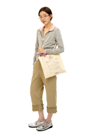 [Moromoro2] Contrast Collar Layered Knit  Cardigan