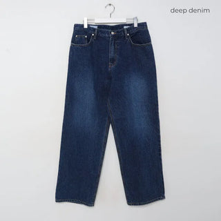 Wide denim pants