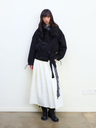 [NeverSeez] Jacquard Voluminous Skirt