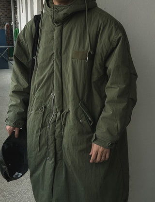 [Fleece-lined] Fuzzy Hooded Parka (2 colors)
