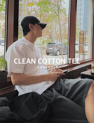 Clean Cotton Cut-out Short Sleeve T-shirt (10 colors, M~2XL)