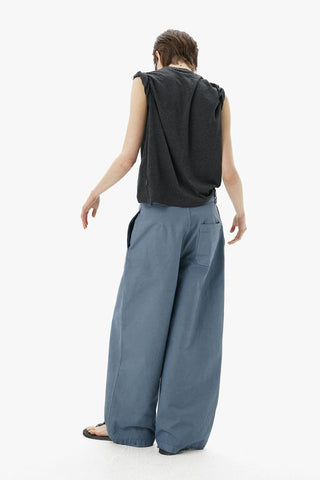 [MASONPRINCE] Faded Curved-Cut Pants