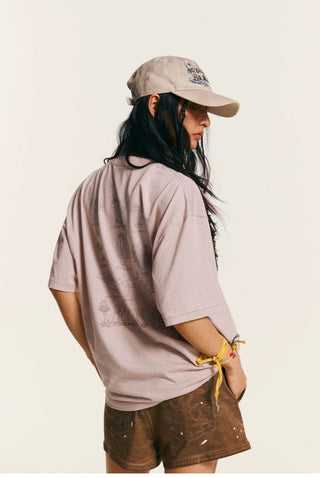 [Monterest] Mushroom Jazz Print Relaxed Tee