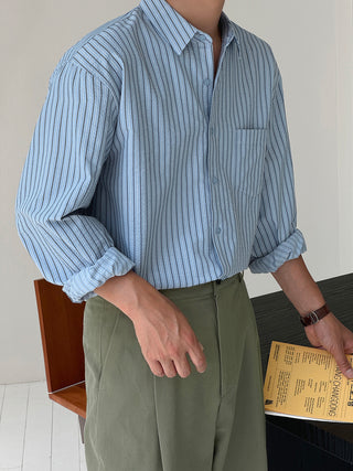 Cohen Seersucker Stripe Shirt