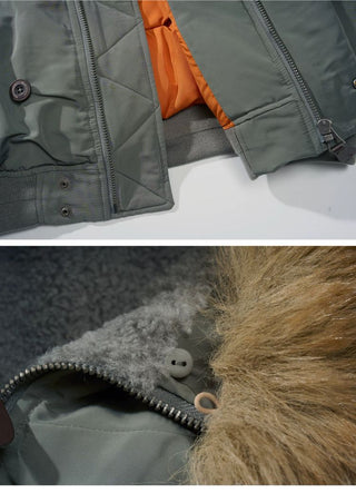 [Monterest] N2B Hooded Down Jacket with Fur Trim