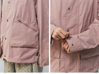 [Monterest] Corduroy Collar Multi-Pocket Field Jacket