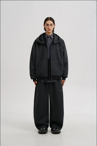 [MASONPRINCE] Air Layer Stand Collar Hoodie Set
