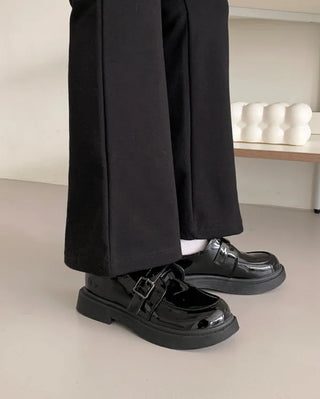 Buckle Mary Jane Unique Loafers