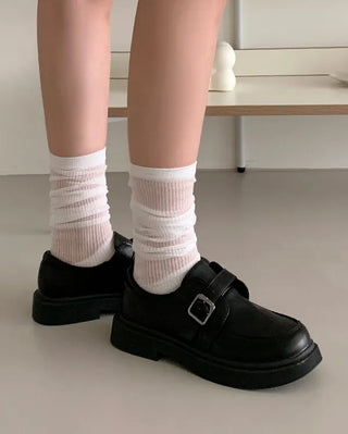 Buckle Mary Jane Unique Loafers