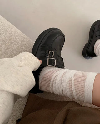 Buckle Mary Jane Unique Loafers