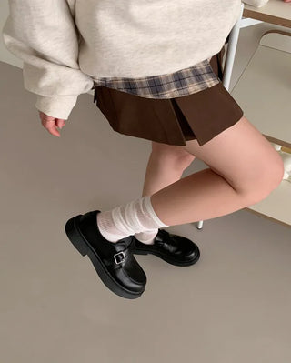 Buckle Mary Jane Unique Loafers