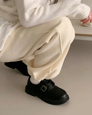 Buckle Mary Jane Unique Loafers