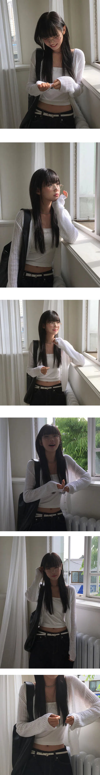 Powder Summer Boucle Daily Ribbed Cardigan - 5 Colors