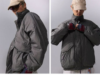 [Monterest] Water-Resistant Stand Collar Padded Jacket