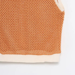 minette fishnet vest