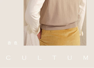 [CULTUM] V-Neck Knit Vest