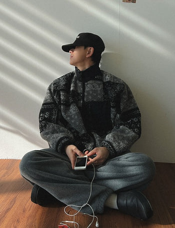 Paisley Fleece Jacket (2 colors)