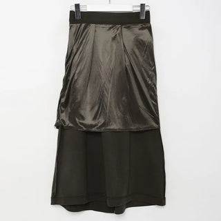 Wool A-line skirt