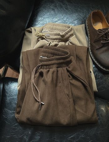 [Feature] Corduroy Easy Elastic Waist Pants (4 colors, 2 sizes)