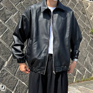 mirage balloon leather jacket