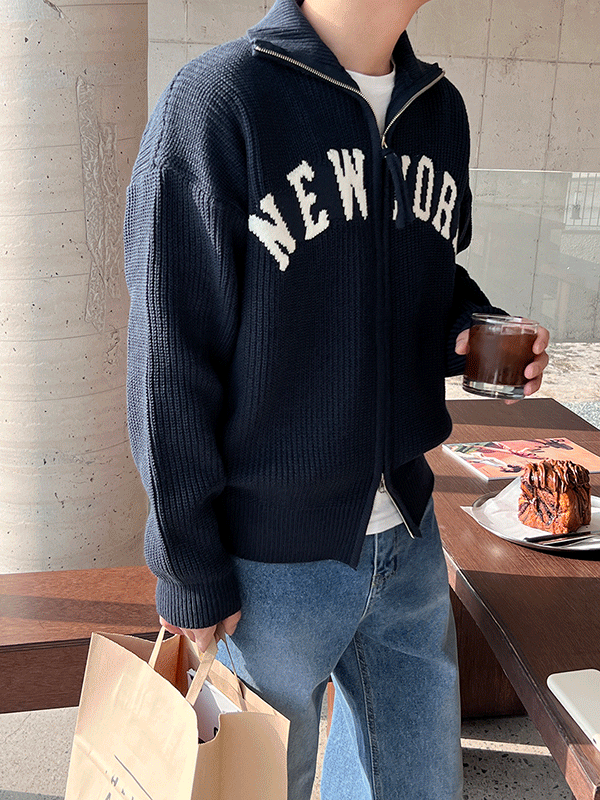 New York Zip-up Knit