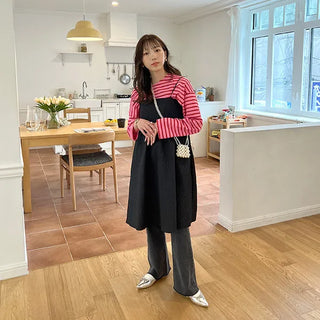 Back Point Ribbon Dress