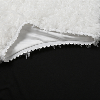 Fluffy solid low rise short pant