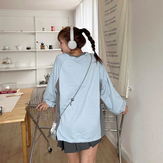 Two-tone logo sweatshirt