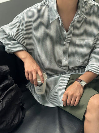 Norton Oversized Cool Stripe Shirt