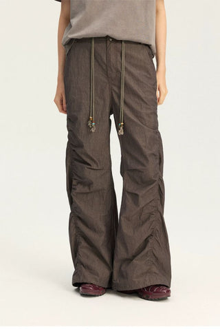 [Monterest] Washed Pleated Wide Leg Pants