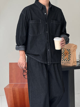 Thomas Raw Denim Shirt