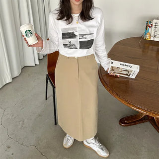 Surfing print T-shirt