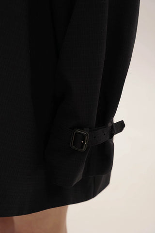 [Moromoro2] Wool Blend Doll Collar Trench  Coat