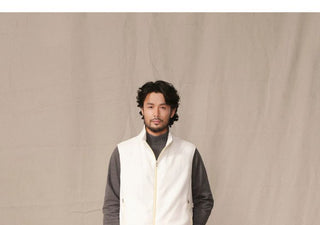 [CULTUM] Wool Lined Stand Collar Vest