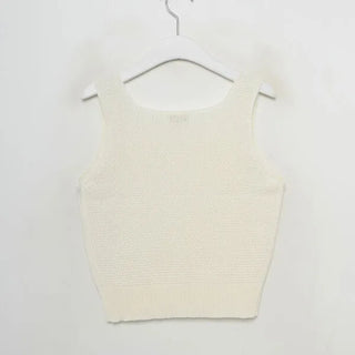Linen Square Sleeveless Knit