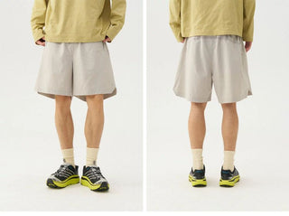 [Monterest] Quick-Dry Mesh Panel Sports Shorts
