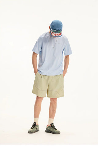 [Monterest] Water Repellent Contrast Stitch Shorts