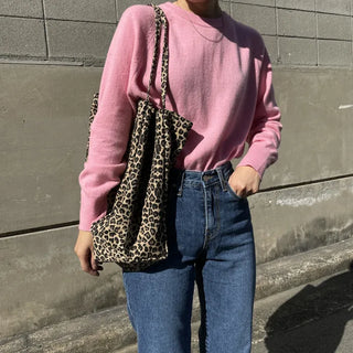 leopard big shoulder bag
