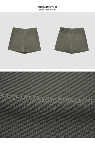 Knitwear Ribbed Shorts - 3 colors